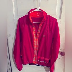 Light weight pink rain jacket